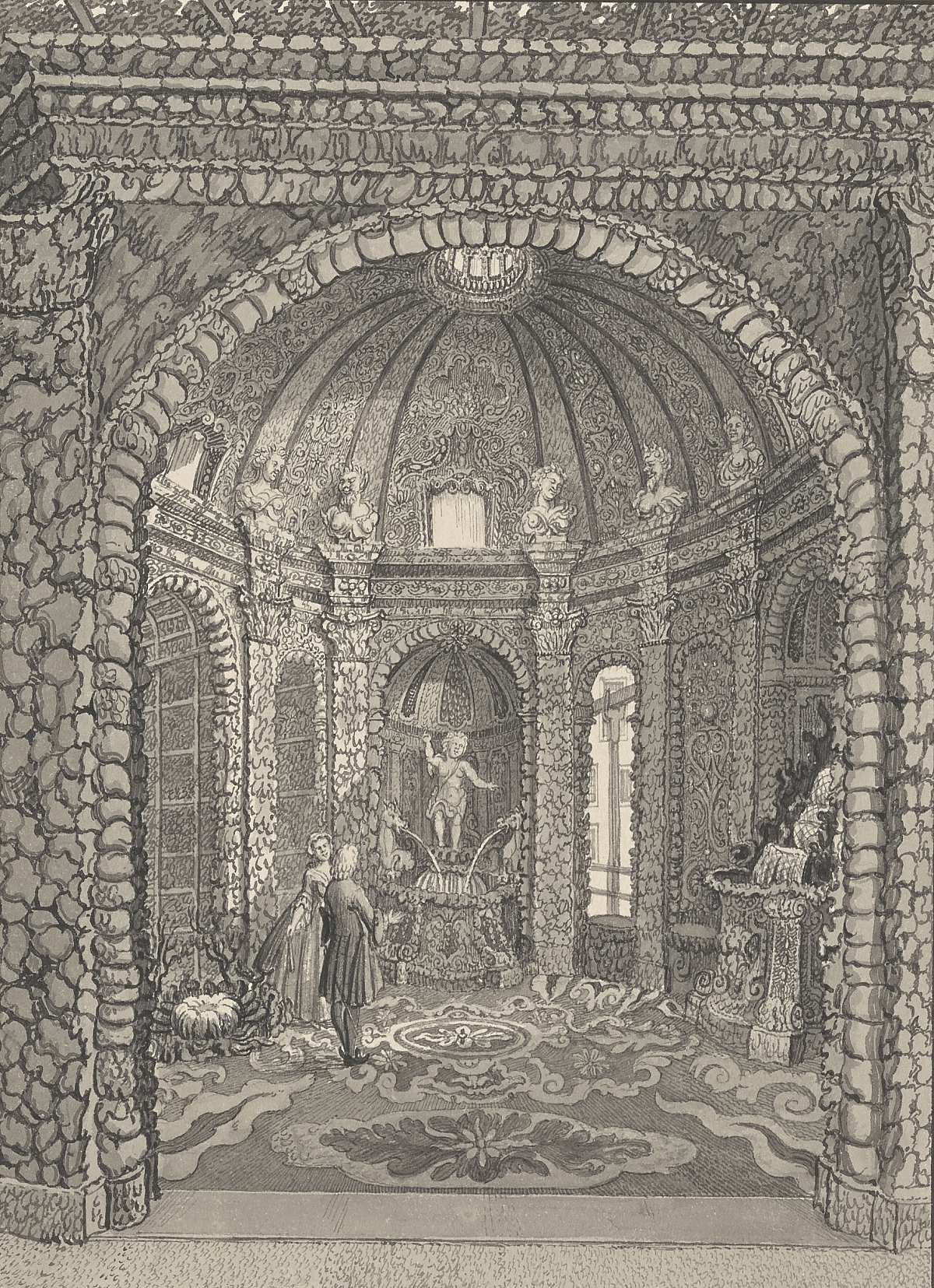 Zijdebalen De mineralengrot van binnen