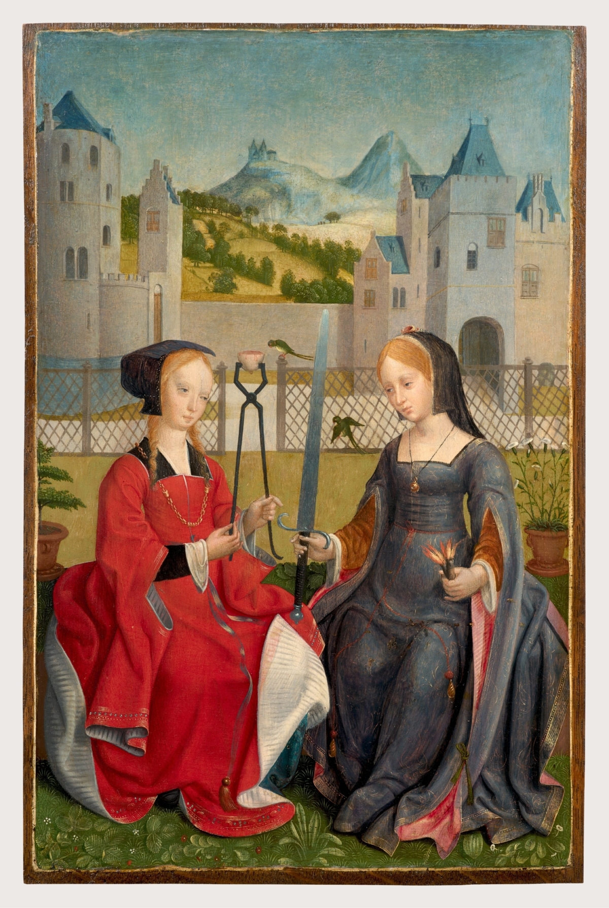 Meester van Alkmaar De heiligen Agatha en Lucia 2