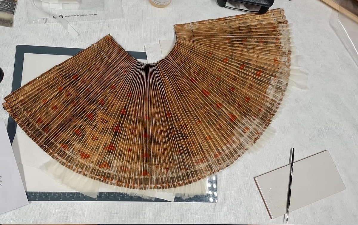 Lampenkamp Bogtman tijdens restauratie