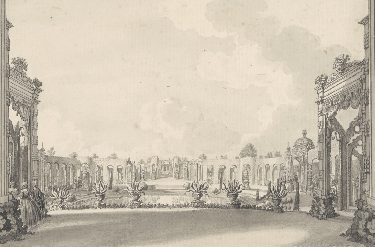 Zijdebalen Gezicht vanaf het Bergje over de grote vijver naar het huis