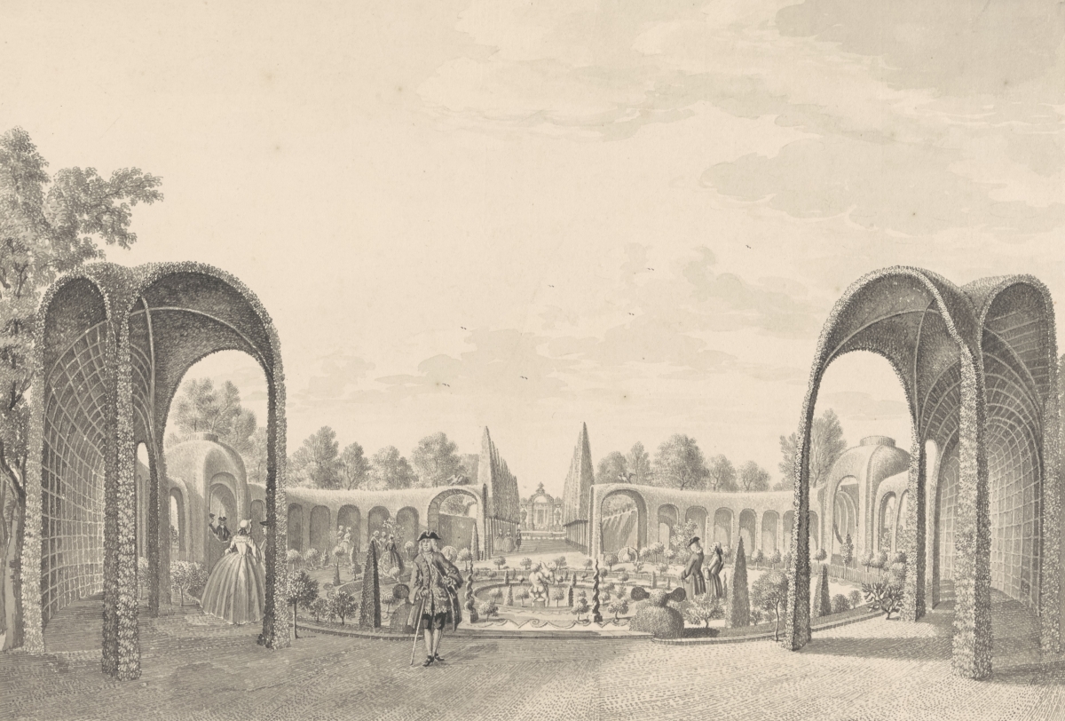 Zijdebalen Gezicht over de droge kom naar het huis