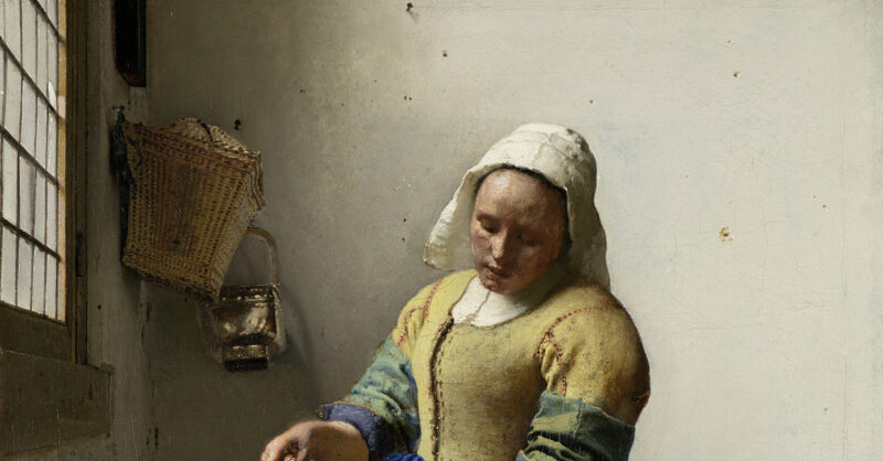 Jan Vermeer (1632-1675)【Het melkmeisje】 File:Johannes Vermeer - Het melkmeisje - Google Art Project