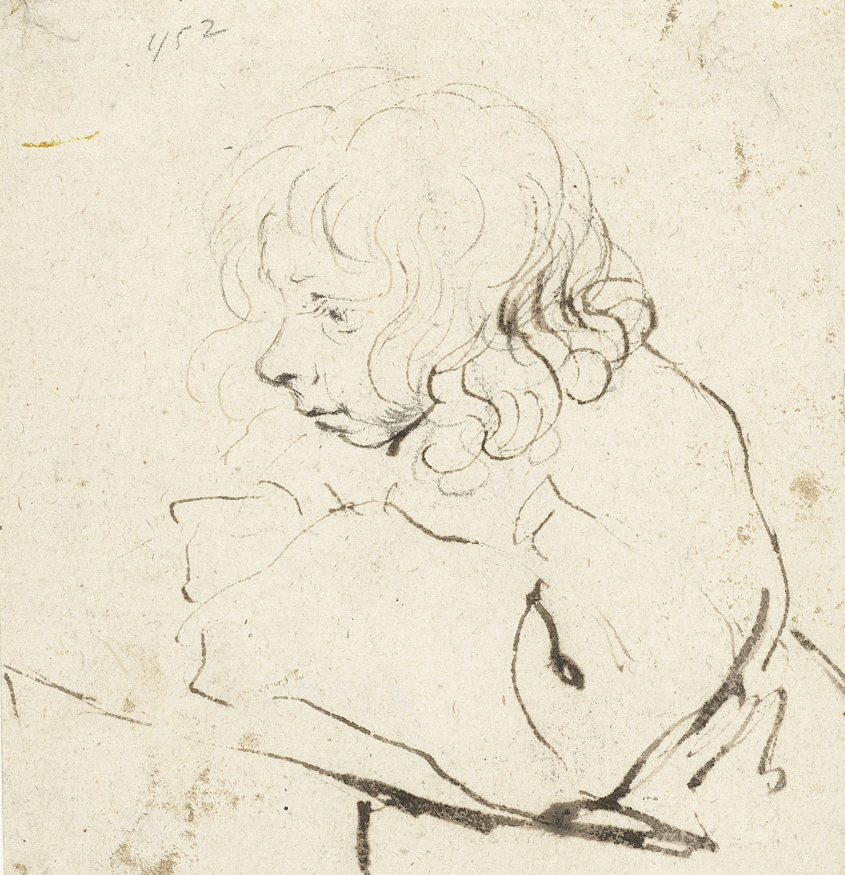 Gerard ter Borch Moses ter Borch tekenend