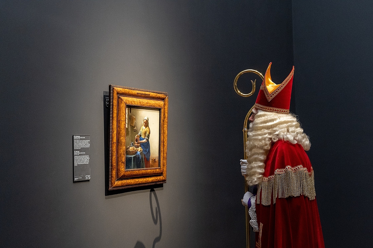 Sinterklaas bij Het melkmeisje