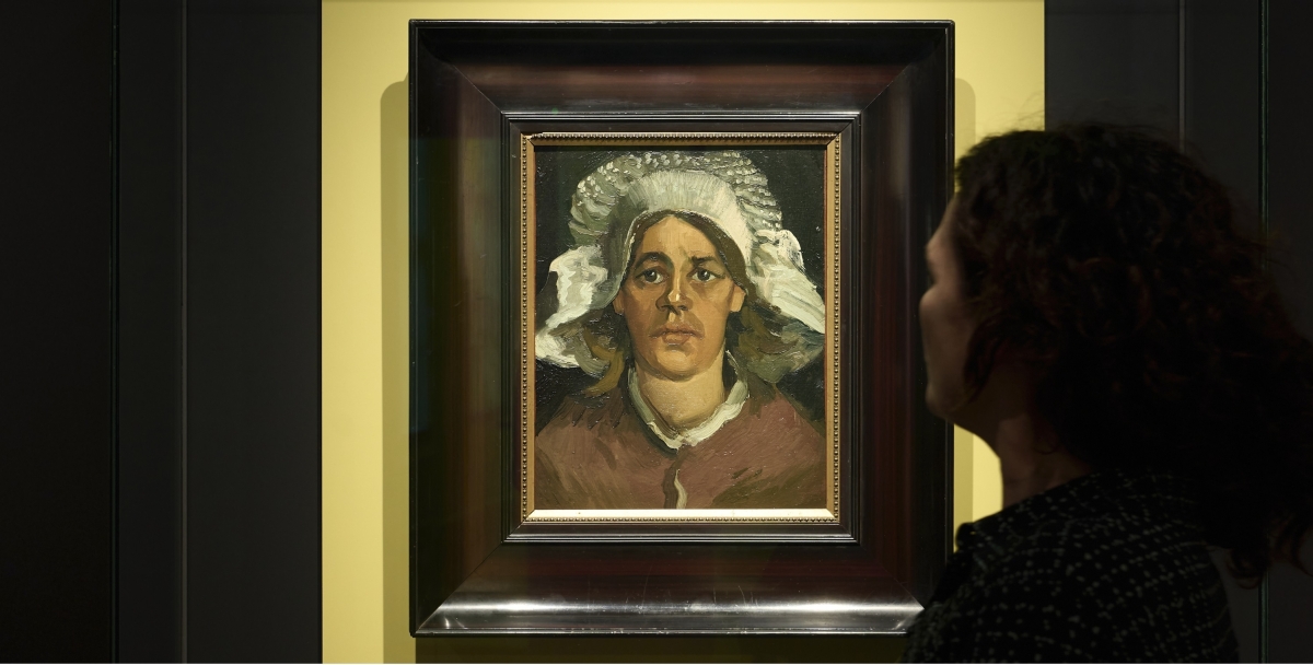 Vincent van Gogh Gordina in het museum banner