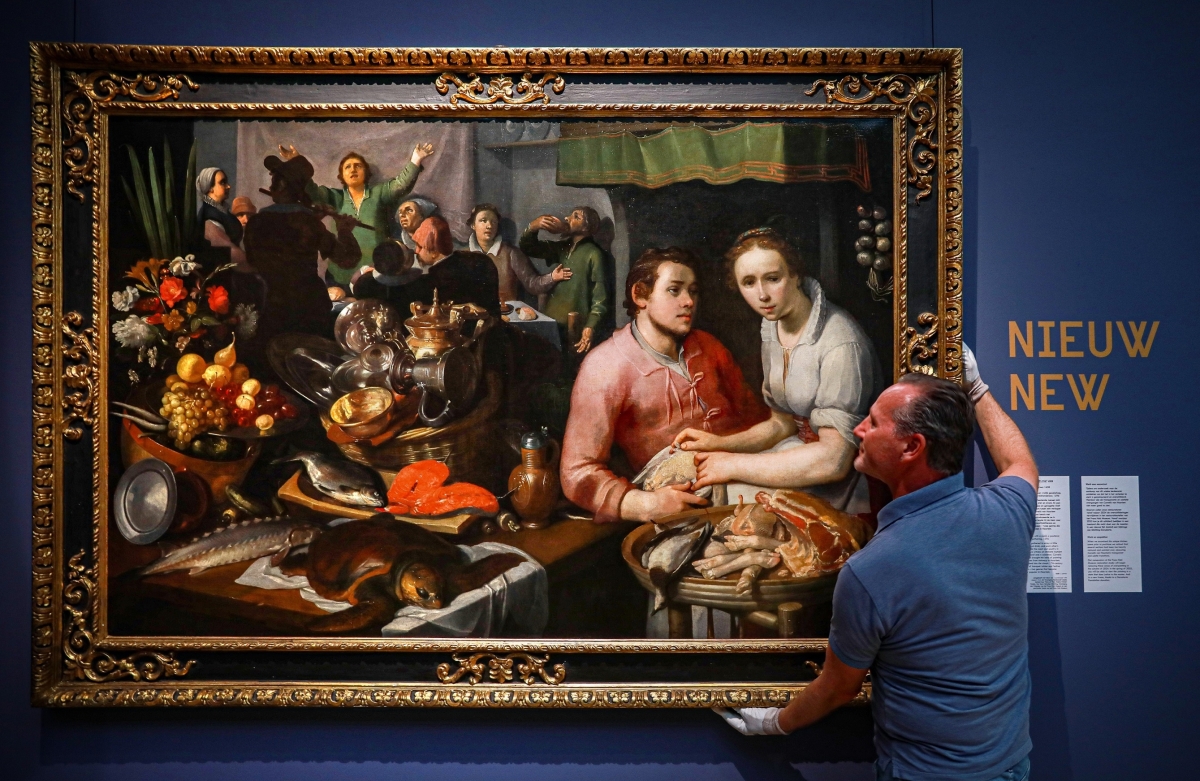 Cornelis van Haarlem keukenstuk installatie