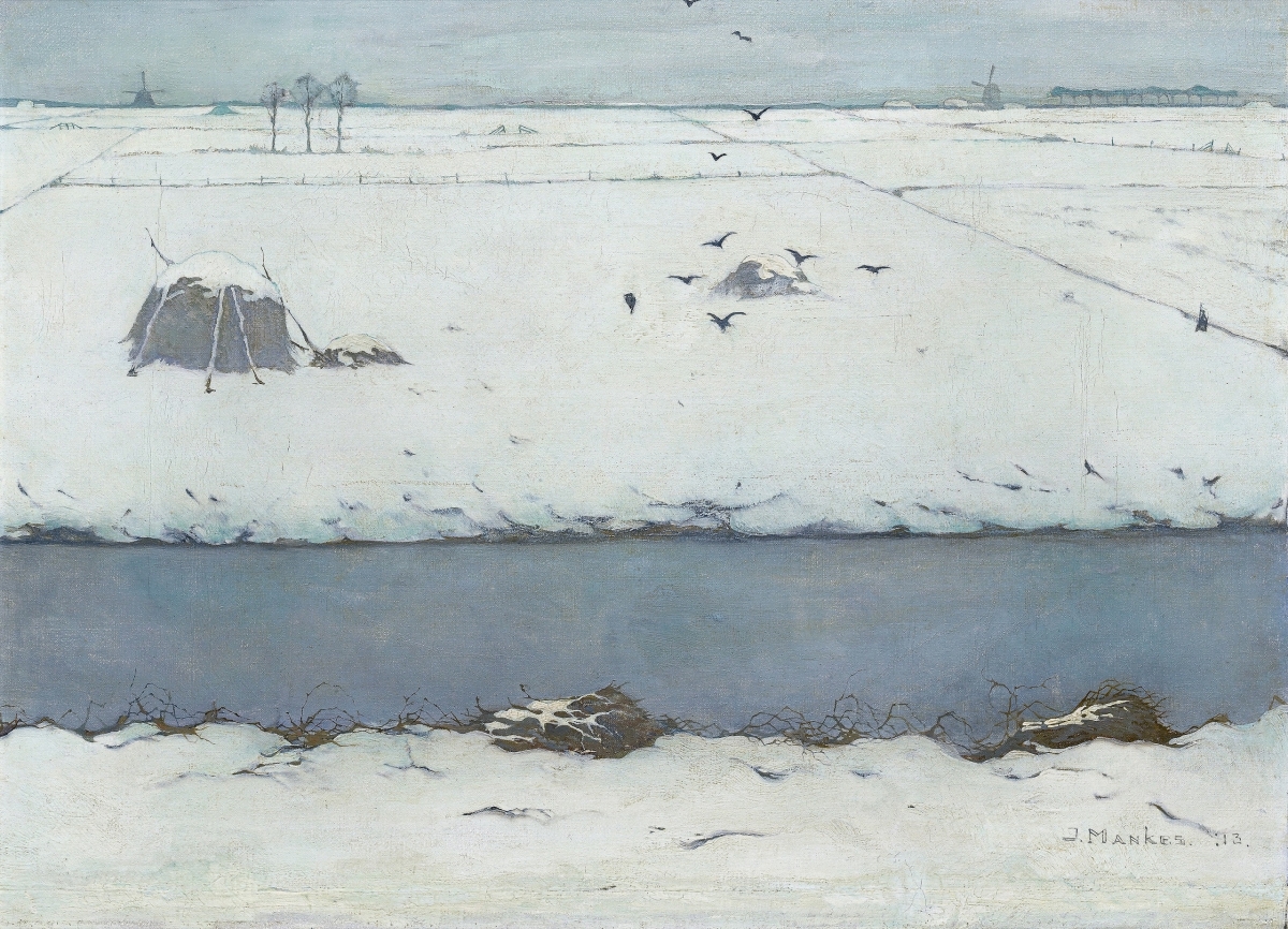 Mankes Sneeuwlandschap met sloot DEF