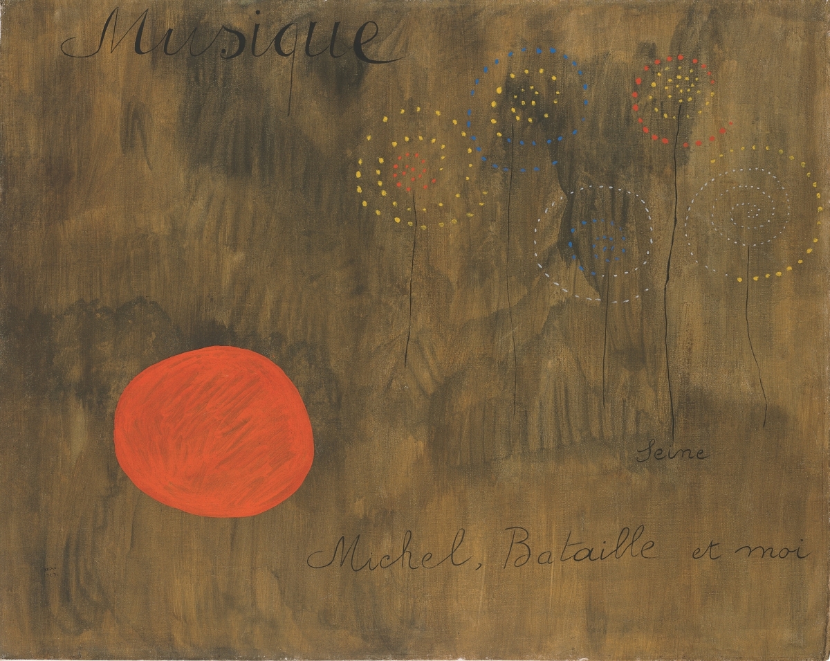 Bijgesneden Miró Peinture Poème Musique Seine Michel Bataille et moi